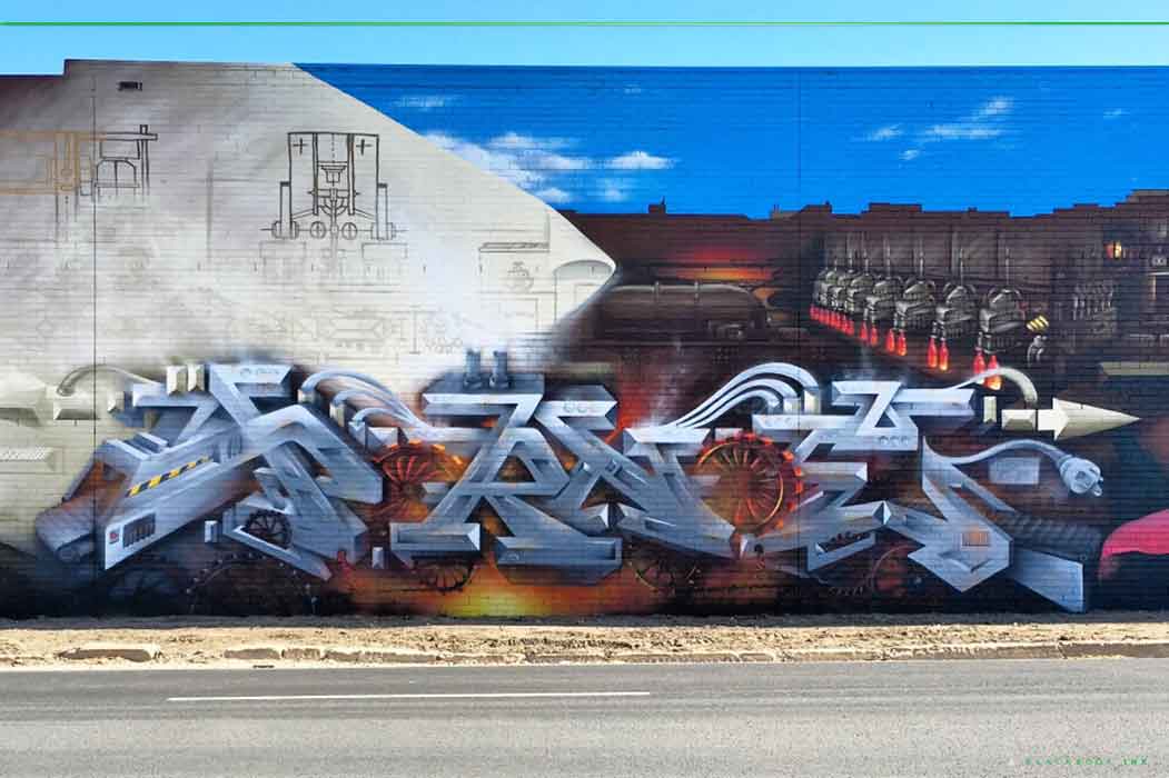 graffiti mural in Melbourne